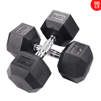 MANCUERNAS XTREME SPORT HEXAGONALES ACERO 15KG PESAS