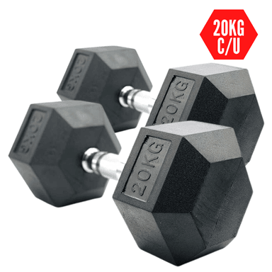 MANCUERNAS XTREME SPORT HEXAGONAL ACERO 20KG PESAS ERGONOMICA