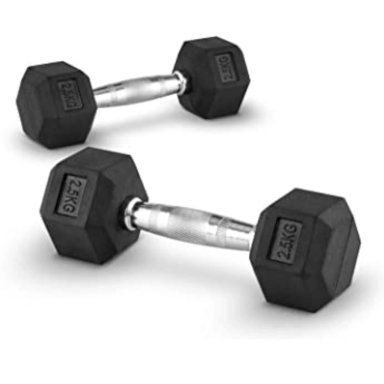 MANCUERNAS XTREME SPORT HEXAGONALES DE CAUCHO DE 10 KG X 2 - 2