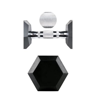 MANCUERNAS XTREME SPORT HEXAGONALES DE CAUCHO DE 10 KG X 2 - 4