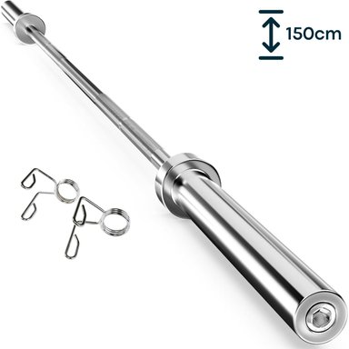 BARRA OLÍMPICA XTREME SPORT ACERO BARRA OLIMPICA RECTA 150 CM + SEGUROS