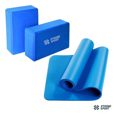 MAT XTREME SPORT YOGA GRUESO 15MM + BLOQUE YOGA Y PILATES