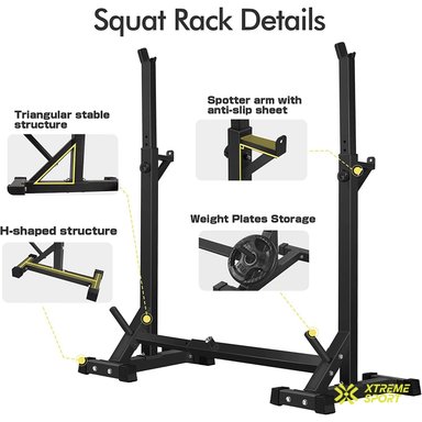 SOPORTE DE BARRA RACK SQUAT MULTITRAINER - 2