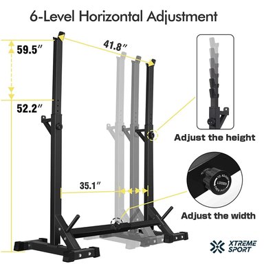 SOPORTE DE BARRA RACK SQUAT MULTITRAINER - 3