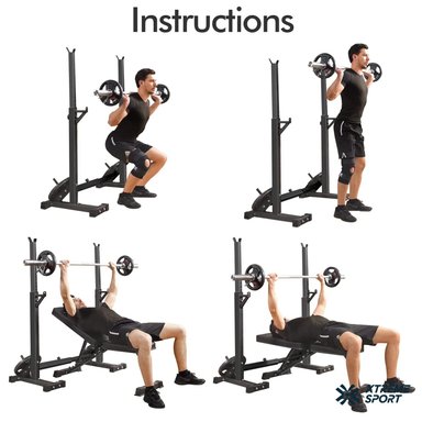 SOPORTE DE BARRA RACK SQUAT MULTITRAINER - 4
