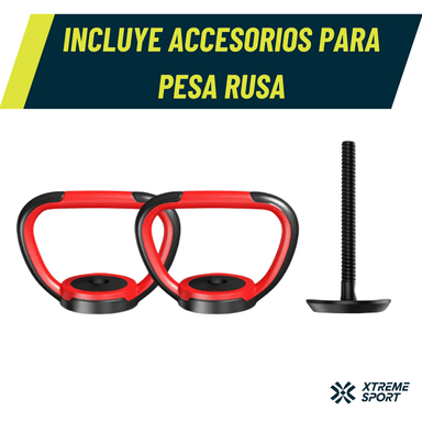 MANCUERNAS SET DE 40 KG CONVERTIBLES + BARRA + ASAS - 6