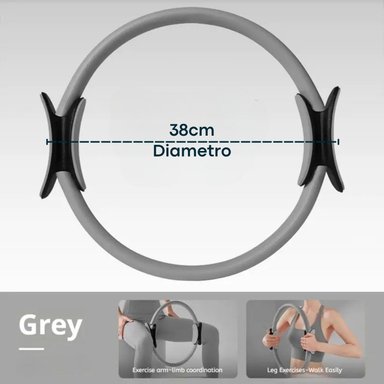 COMBO PILATES PRO 6 EN 1 PELOTA+BANDAS+MAT+ARO+ROLLER+CALCETINES ANTIDESLIZANTES - 5