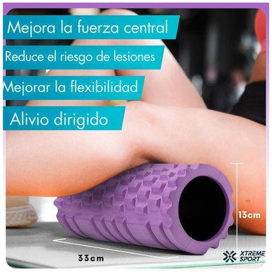COMBO PILATES PRO 6 EN 1 PELOTA+BANDAS+MAT+ARO+ROLLER+CALCETINES ANTIDESLIZANTES - 4