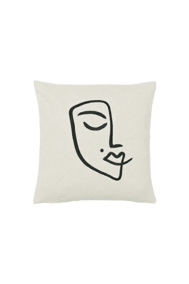 COJIN ZARA ALMOHADAS.PE NORDICO MEDIO ROSTRO PERLA