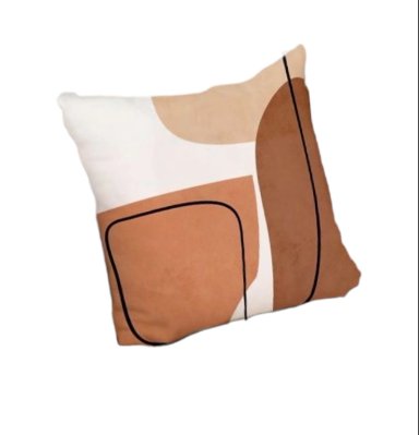 FUNDA ZARA ALMOHADAS.PE MINIMALISTA 40CM BLANCO HOME TONOS MARRONES DISEÑO ABSTRACTO DECORATIVO