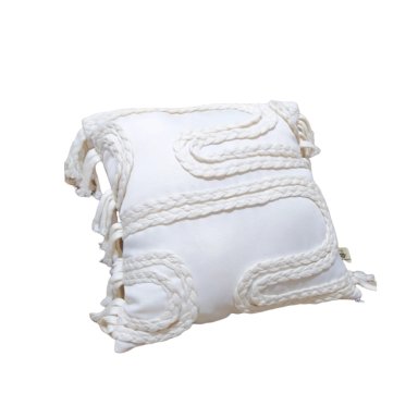 FUNDA ZARA ALMOHADAS.PE MINIMALISTA 40CM TRENZAS XL CREMA