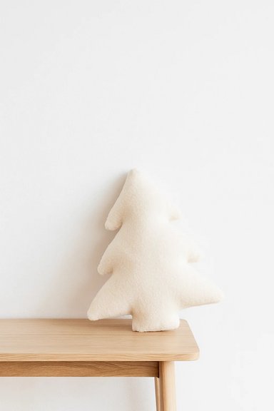 COJÍN ZARA ALMOHADAS.PE NAVIDEÑO DECO ARBOL DE NAVIDAD 40CM CREMA