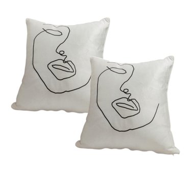 SET DE COJINES NÓRDICOS FACES HOME MODERNO Y ELEGANTE 40 x 40 CM