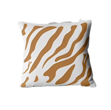 COJIN ZARA ALMOHADAS.PE MINIMALISTA 40X40CM BLANCA ANIMAL PRINT