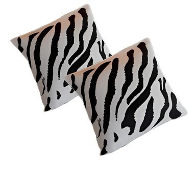 SET COJINES ZARA ALMOHADAS.PE ANIMAL PRINT 40X40CM NEGRA