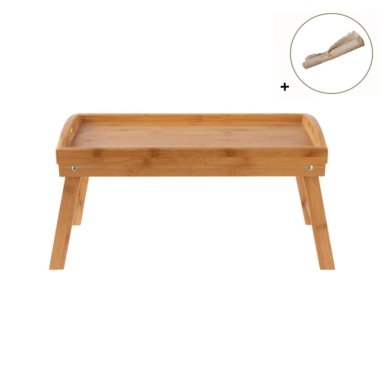 BANDEJA ZARA ALMOHADAS.PE MESA DESAYUNO BAMBU 50X30 CM + INDIVIDUAL YUTE