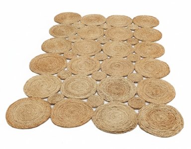 ALFOMBRA RECTANGULAR MAR DE SOLES DE FIBRA NATURAL 120 CM X 160 CM – ZALMOHADAS - 2