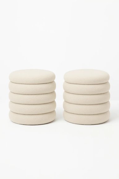 PACK DE 2 – POUF ESTILO NÓRDICO 5 NIVELES CON TAPA - PREMIUM