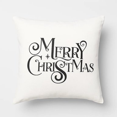 COJÍN NAVIDEÑO BLANCO NIEVE CARNERO 45X45CM ZALMOHADAS