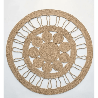 ALFOMBRA REDONDA “RITMO TERRENAL” 120CM ZALMOHADAS