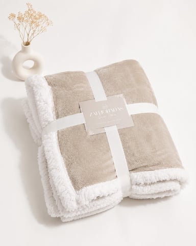 MANTA PREMIUM ZALMOHADAS BEIGE FORCE - 125X150 CM - 1