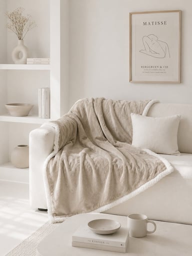 MANTA PREMIUM ZALMOHADAS BEIGE FORCE - 125X150 CM - 3