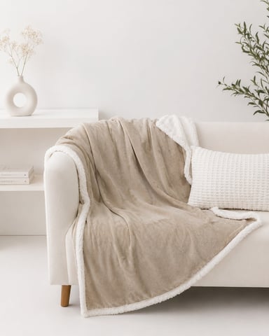 MANTA PREMIUM ZALMOHADAS BEIGE FORCE - 125X150 CM - 7