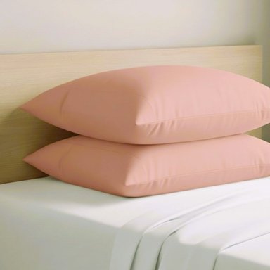 SET X 2 FUNDAS DE ALMOHADA ROSADO COLORMIX 70 X 50 CM FREE HOME - 1
