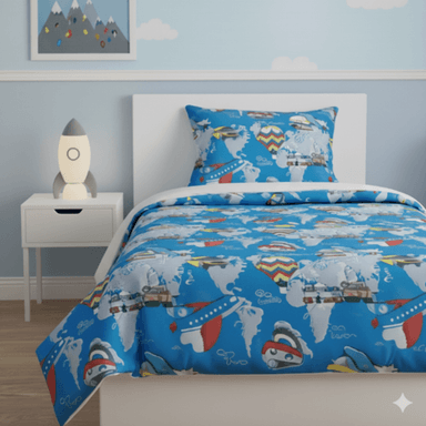 EDREDÓN FREE HOME AVENTURAS 1.5 PLAZAS SHERPA MULTICOLOR