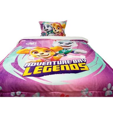 EDREDON FLANNEL CON SHERPA Y 1 FUNDA SHAM SWEET 1.5 PLZ