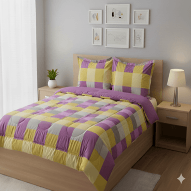 EDREDÓN 50% ALGODON ARADIA QUEEN CON FUNDA SHAM ALONDRA