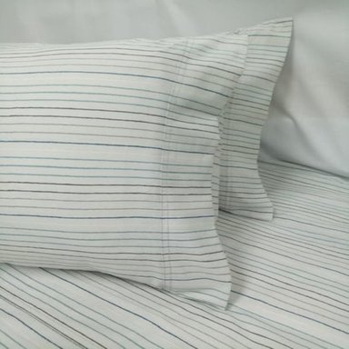 SÁBANAS FREE HOME ALGODÓN AZUL ESTAMPADO JGO