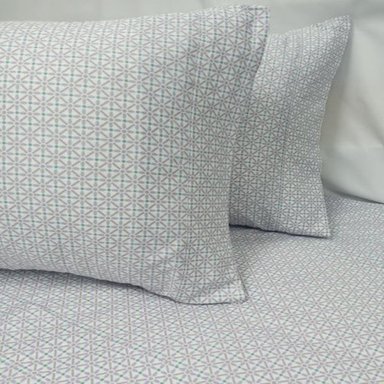 SÁBANAS FREE HOME ALGODÓN VERDE ESTAMPADO JGO