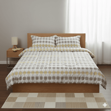 EDREDON BRAMANTE CON FUNDA SHAM KING CORA ALONDRA