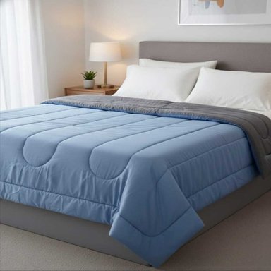 EDREDON BICOLOR ACERO/GRIS 2 PLZ FREE HOME