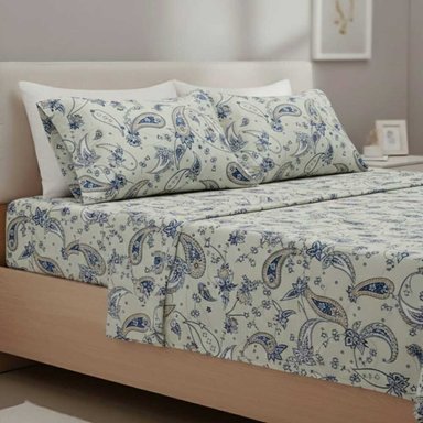 JUEGO DE SABANAS 100% ALGODON 132 HILOS 1.5 PLZ CAIGUAS FREE HOME