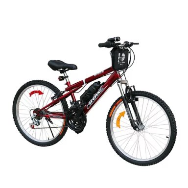 BICICLETA BOX MTB CON SUSPENSIÓN DELANTERA ARO 24 - ROJO JASPEADO - 2
