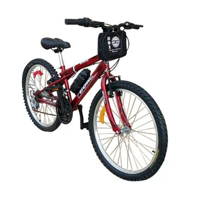 BICICLETA BOX MTB ARO 24 - ROJO JASPEADO - 2