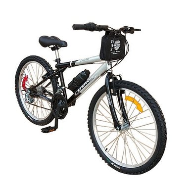 BICICLETA BOX MTB ARO 24 - NEGRO CON GRIS - 2