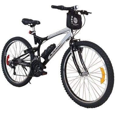 BICICLETA BOX BIANCHIS ARO 26 - NEGRO CON GRIS - 2