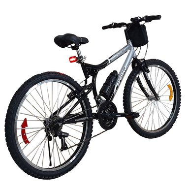 BICICLETA BOX BIANCHIS ARO 26 - NEGRO CON GRIS - 3