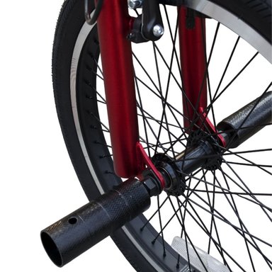 Bicicleta Box BMX Freestyle de Aluminio con Timón 360° ROJO - 3