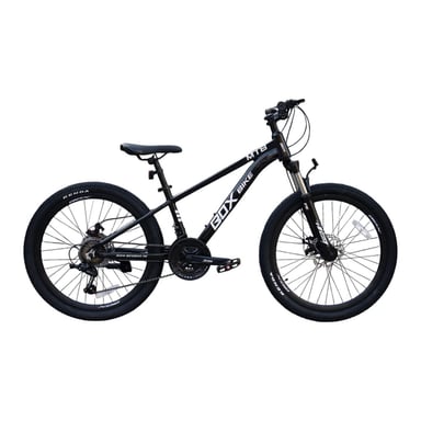 BICICLETA BOX DE ALUMINIO MTB MODELO RAPTOR ARO 24 NEGRA CON FUCSIA - 3