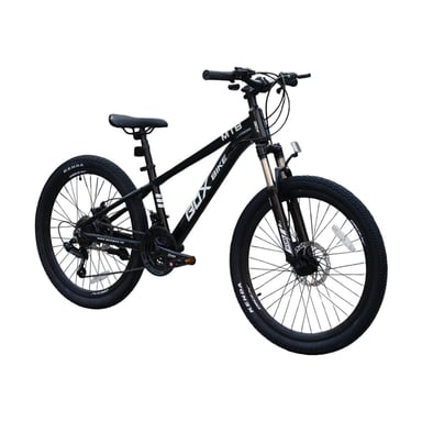BICICLETA BOX DE ALUMINIO MTB MODELO RAPTOR ARO 24 NEGRA CON FUCSIA - 4