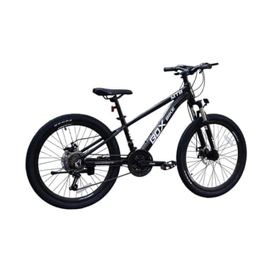BICICLETA BOX DE ALUMINIO MTB MODELO RAPTOR ARO 24 NEGRA CON FUCSIA - 5