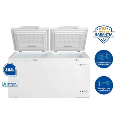 CONGELADORA AGHASO CONG-AGH02 362LT BLANCO - 1