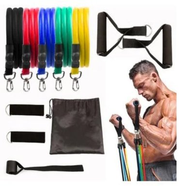 SET 5 BANDAS MULTICOLOR ESTIRAMIENTO YOGA Y PILATES