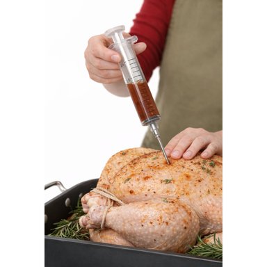 PACK 2 ACCESORIOS COCINA ANKAFA JERINGA ROJO INYECTAR MARINAR PAVO POLLO CARNE