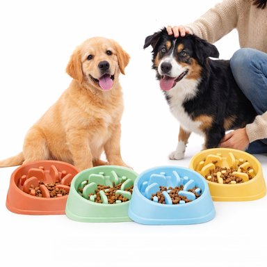 PLATO PERRO PACK X 2 COMEDERO ANTI-ANSIEDAD 1 LT ANKAFA