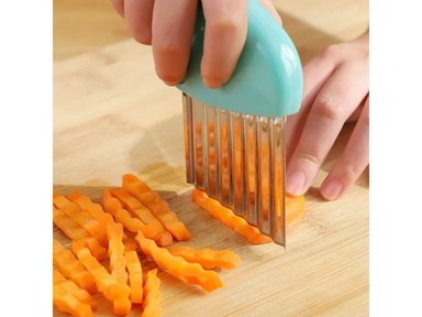 CUCHILLO CORTE ONDULADO PARA PAPAS FRITAS Y VERDURAS X 2 UNIDADES - 3